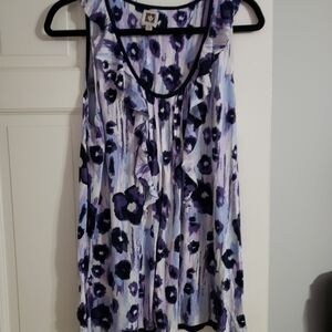 Anne Klein Ruffled Sleeveless blouse large